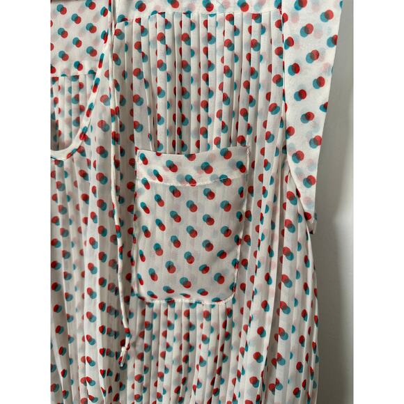 Anthropologie ISANI Venn Polka Dot Peplum Blouse Women’s Size 2 - Picture 3 of 9
